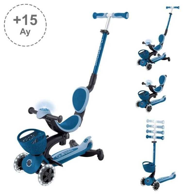 Isabel Go Up Baby 360 Işıklı Scooter Pastel Mavi