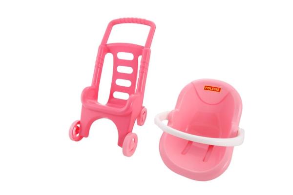 Polesie Bebek Arabası Pink Line 2 Filede 44525