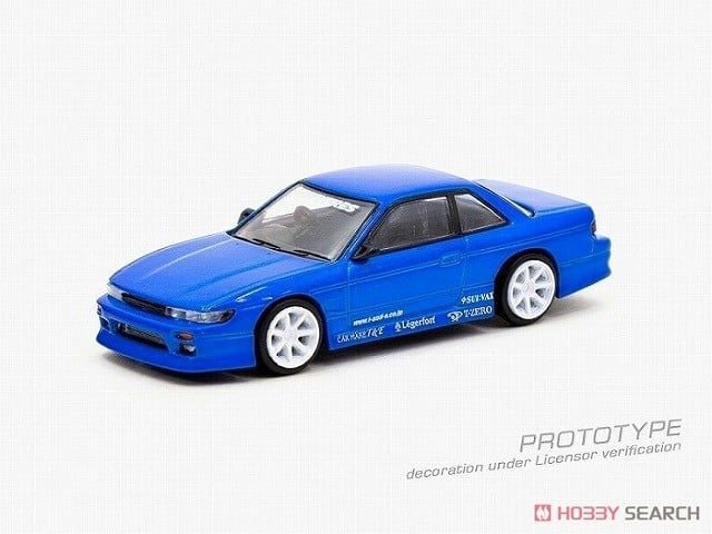 Tarmac 1/64 VERTEX Nissan Silvia S13 Blue Metallic