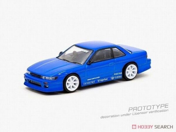 Tarmac 1/64 VERTEX Nissan Silvia S13 Blue Metallic