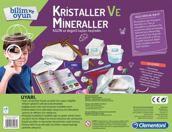 Clementoni Bilim ve Oyun Kristaller ve Mineraller 64964