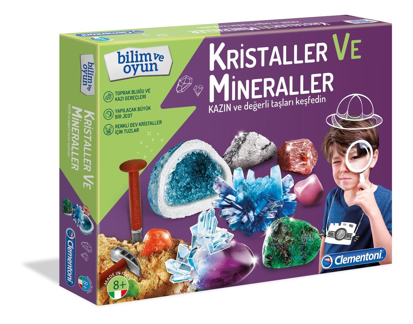 Clementoni Bilim ve Oyun Kristaller ve Mineraller 64964