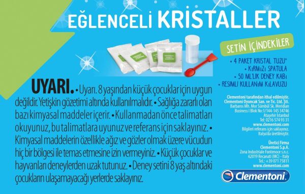 Clementoni Bilim ve Oyun Işıltılı Kristaller Mini Set 64965