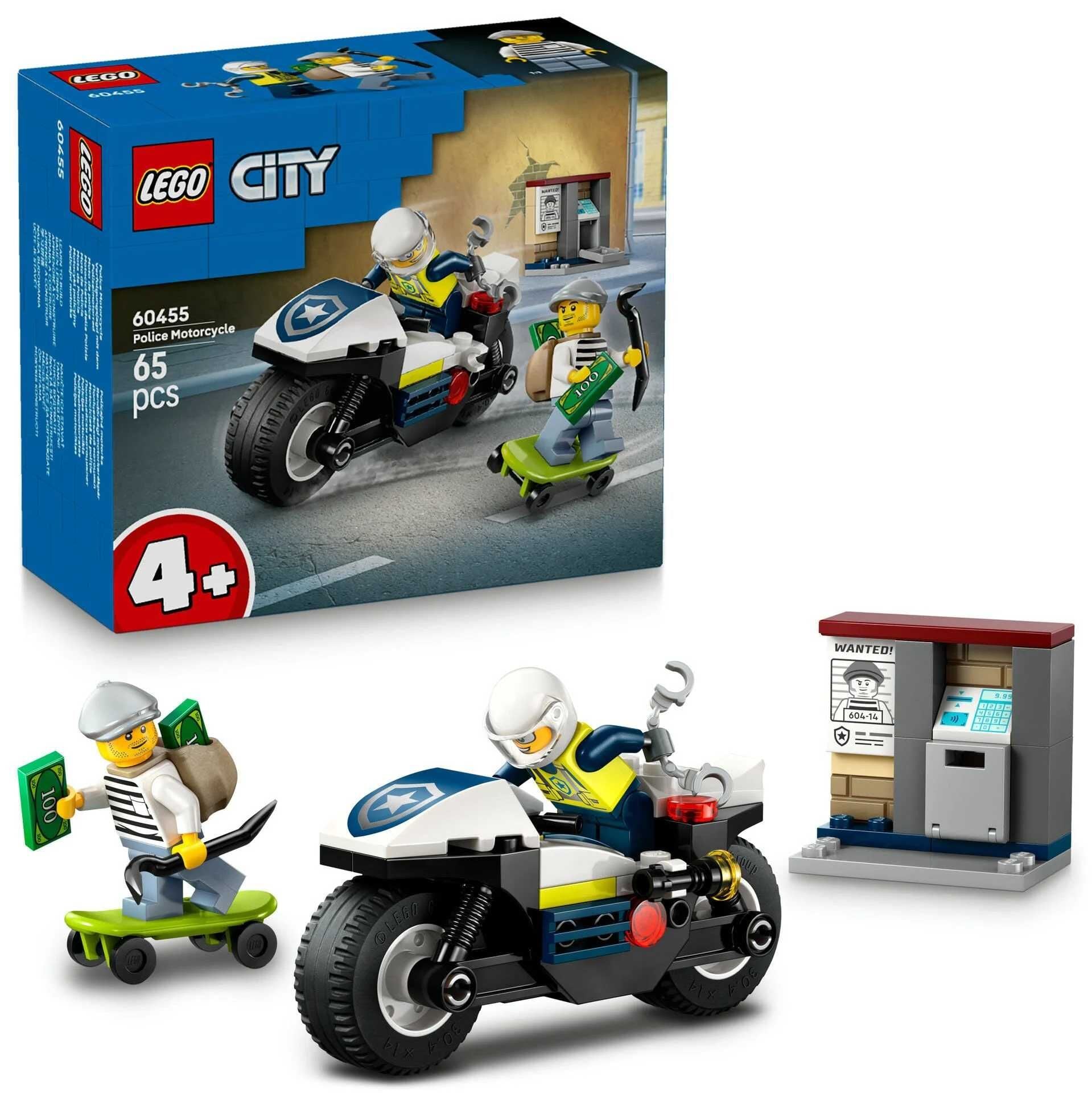 Lego City Polis Motorsiklet Takibi 60455