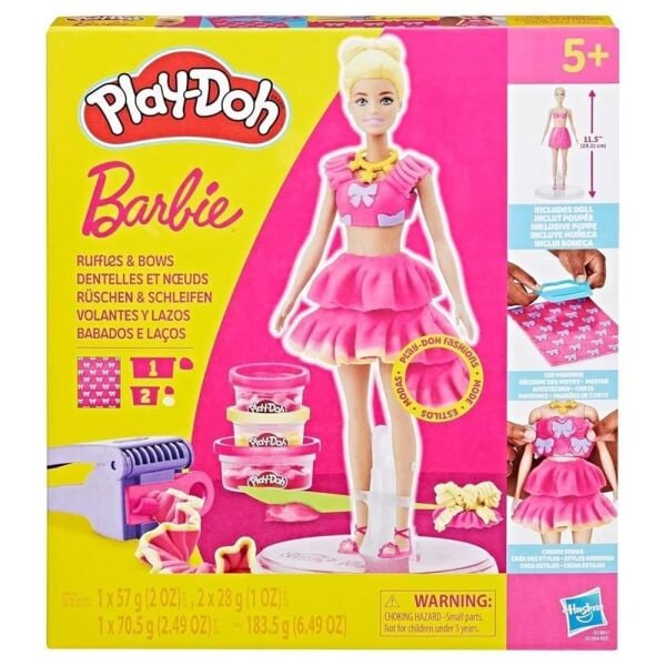 Hasbro Play Doh Barbie Volanlar ve Düğmeler G1361