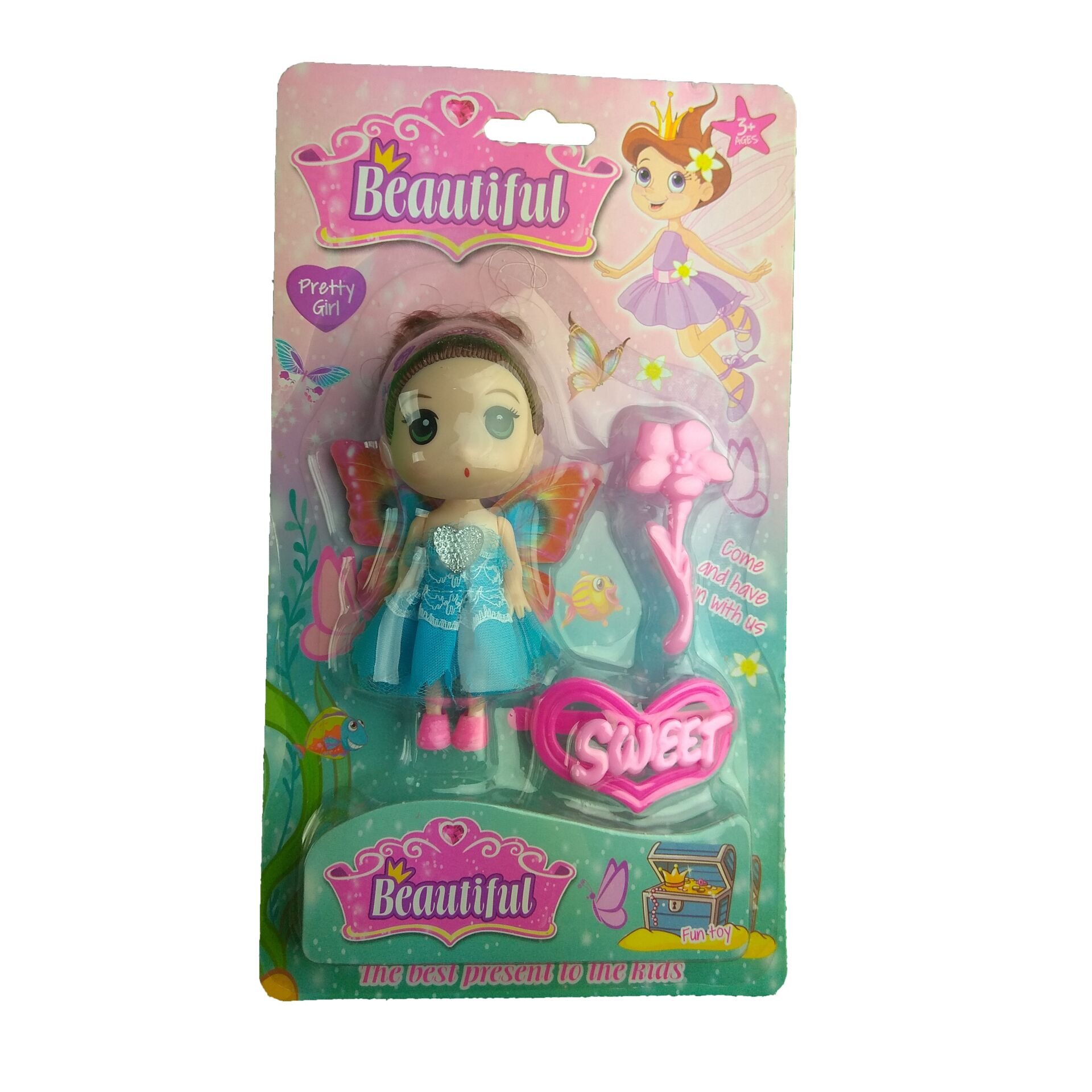 Canem Kartela Aksesuarlı Melek Bebek 999-3F