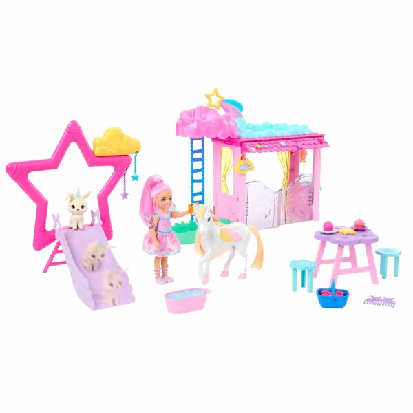 Mattel Barbie Chelsea ve Pegasus Oyun Seti HNT67