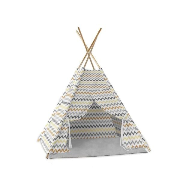 Asya Ahşap Zigzag Oyun Çadırı MOL-077