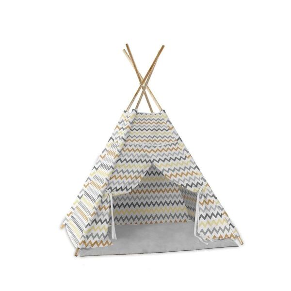 Asya Ahşap Zigzag Oyun Çadırı MOL-077