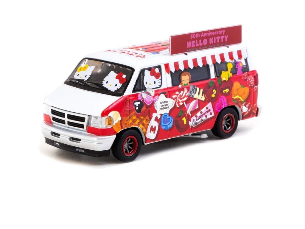 Tarmac 1/64 Dodge Van Hello Kitty Food Truck