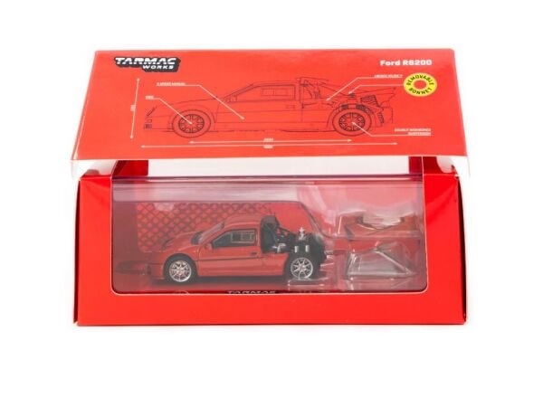 Tarmac 1/64 Ford RS200 RED