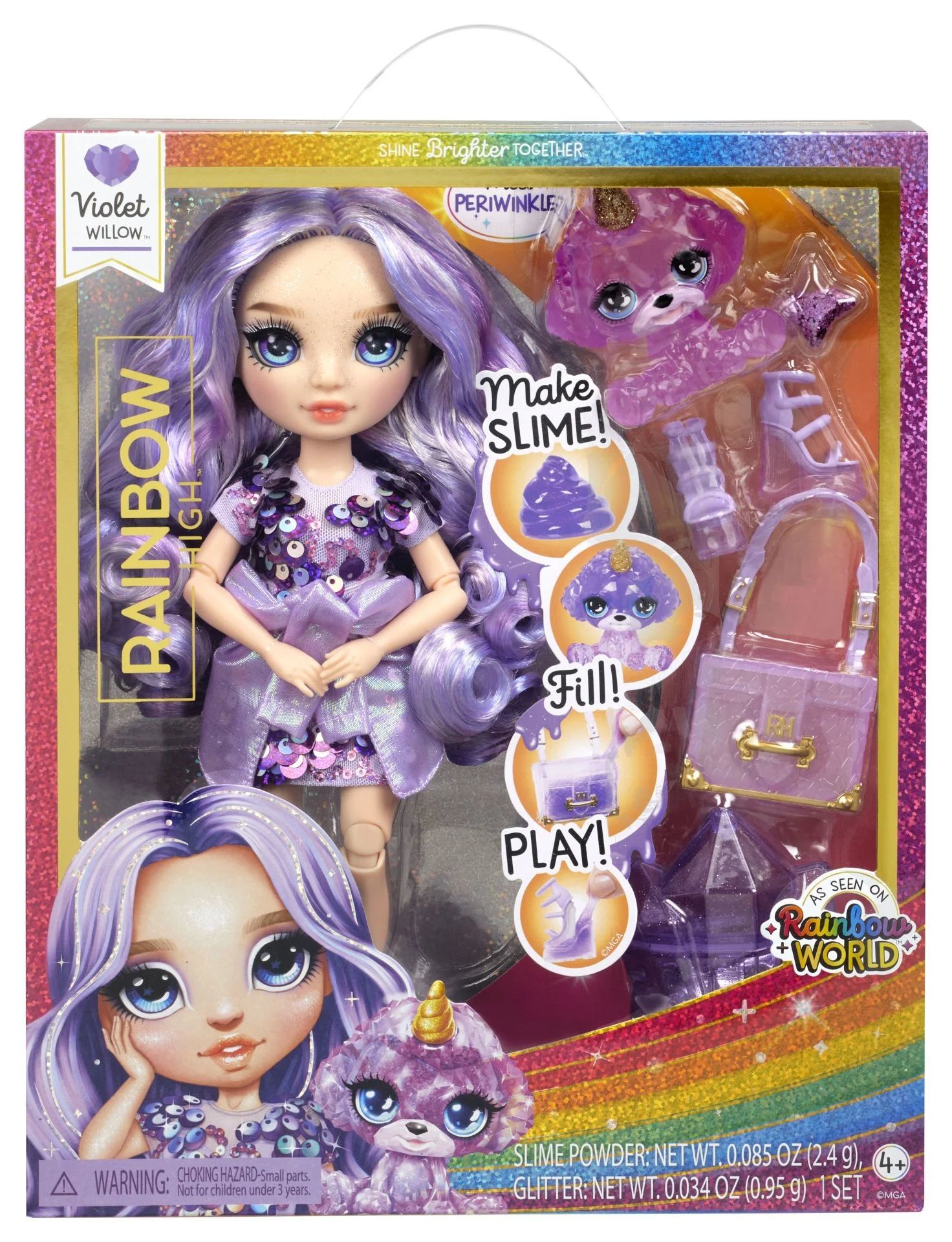Adore Rainbow High Violet  Parlak Slime 120223