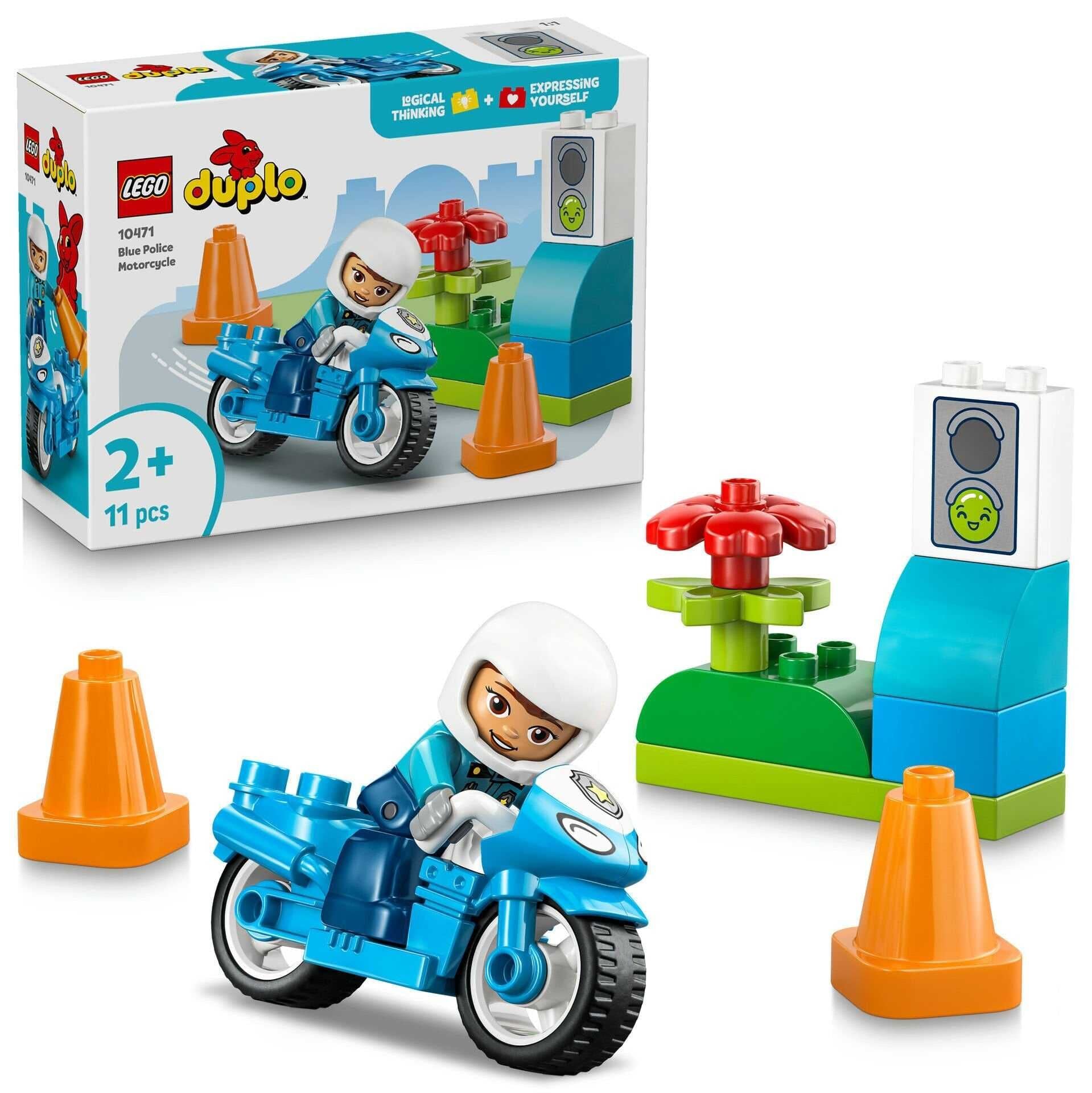 Lego Mavi Polis Motosikleti 10471
