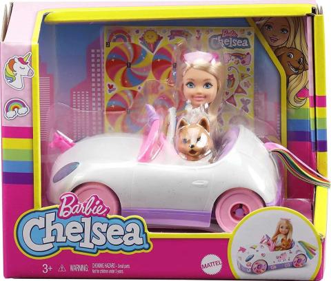 Mattel Barbie Chelsea  Bebek ve Arabası GXT41