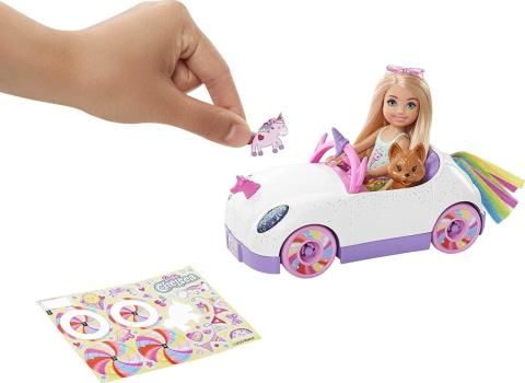 Mattel Barbie Chelsea  Bebek ve Arabası GXT41