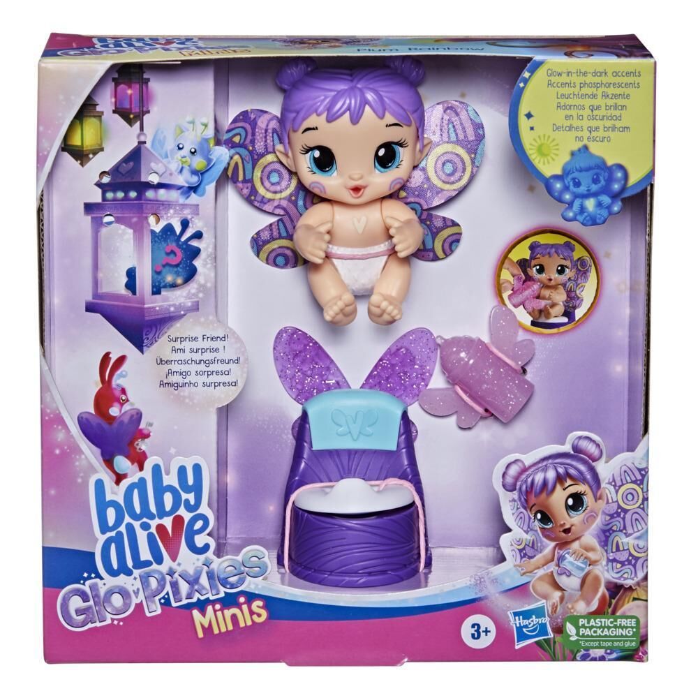 Hasbro Baby Alive Glopixies Peri Bebek Plum Rainbo F2596