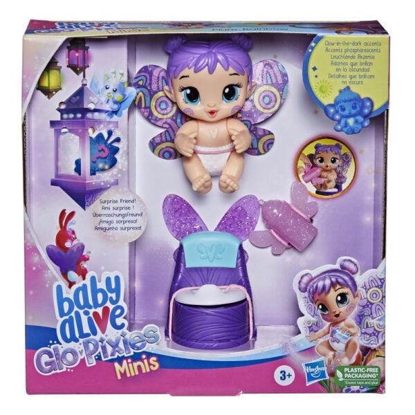Hasbro Baby Alive Glopixies Peri Bebek Plum Rainbo F2596