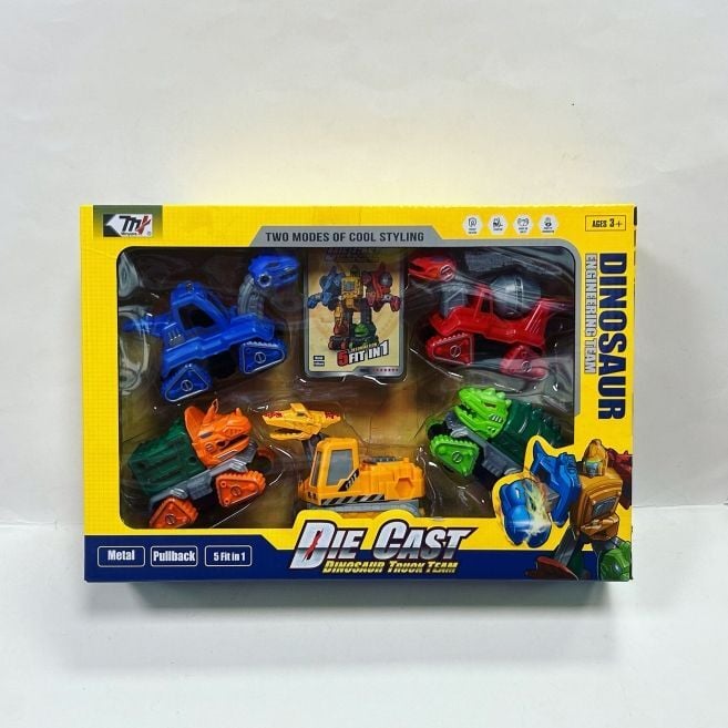 Prestij Kutulu 5Li Metal Dinazor Seti 0783-360