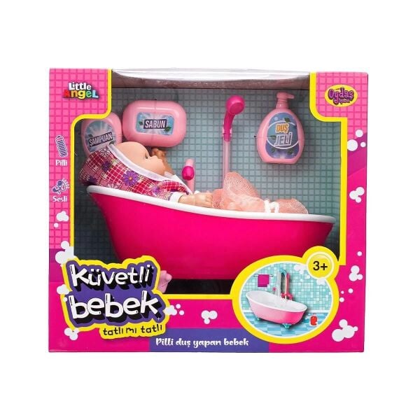 Oydaş Pilli Küvette Duş Yapan Bebek 02605