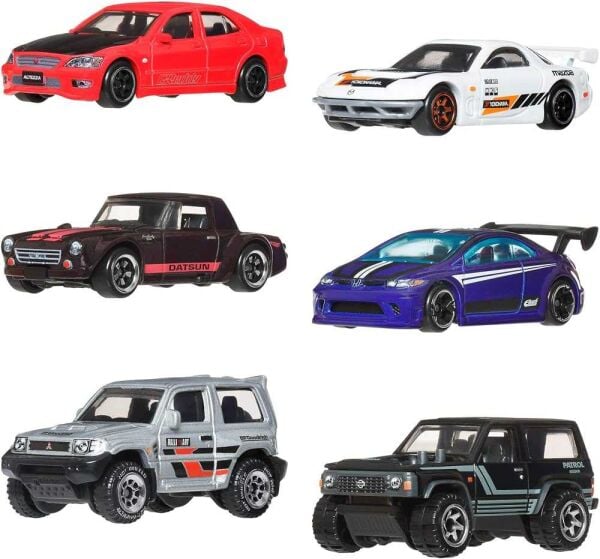 Hot Wheels Japon Temalı Çoklu Arabalar