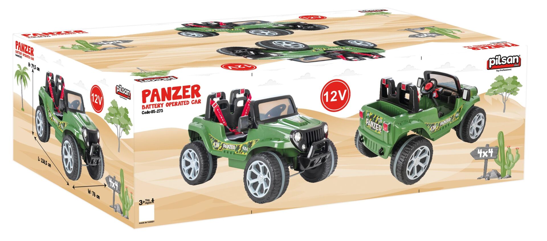 Pilsan Panzer 4*4 Akülü Araba 05273