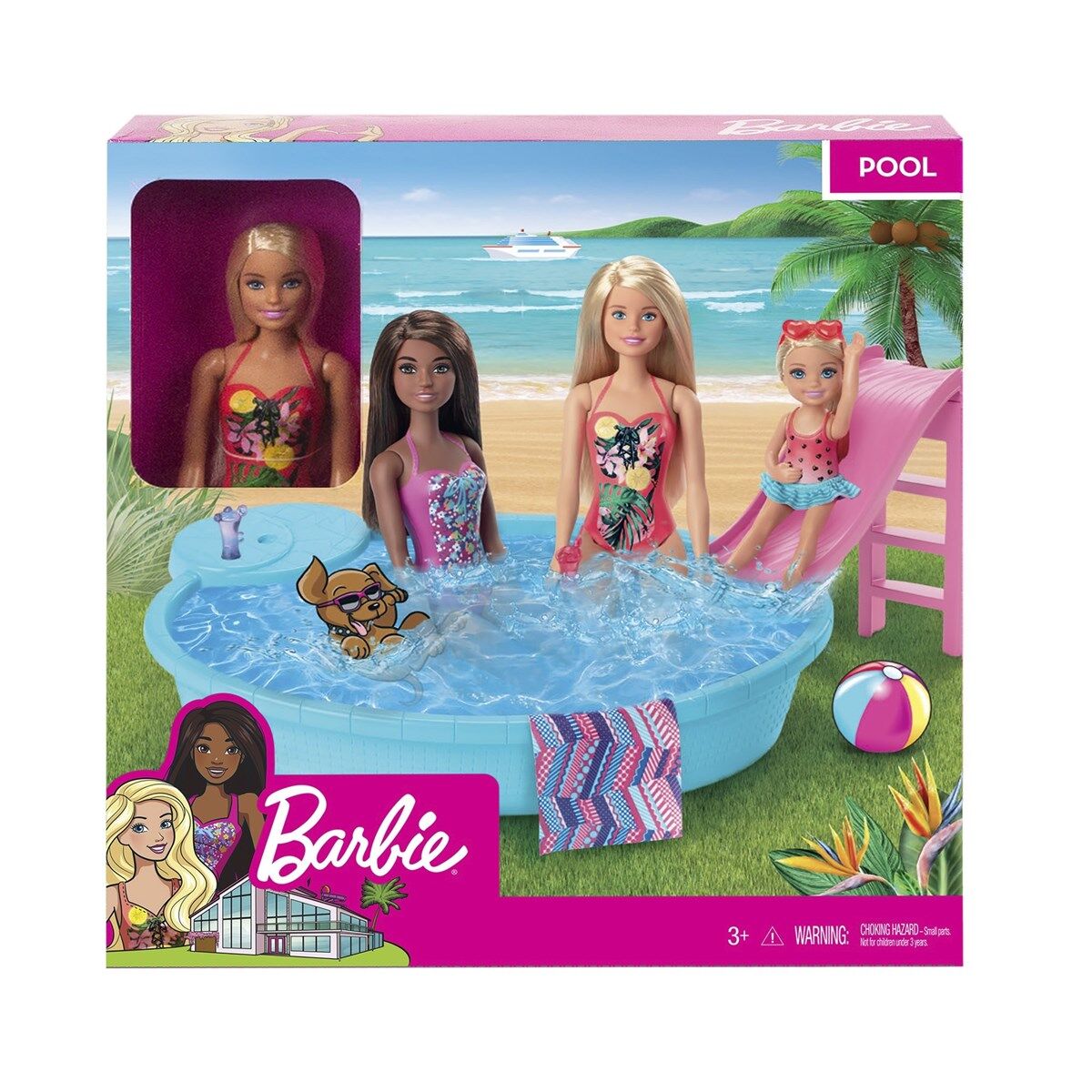 Mattel Barbie ve Eğlenceli Havuzu GHL91