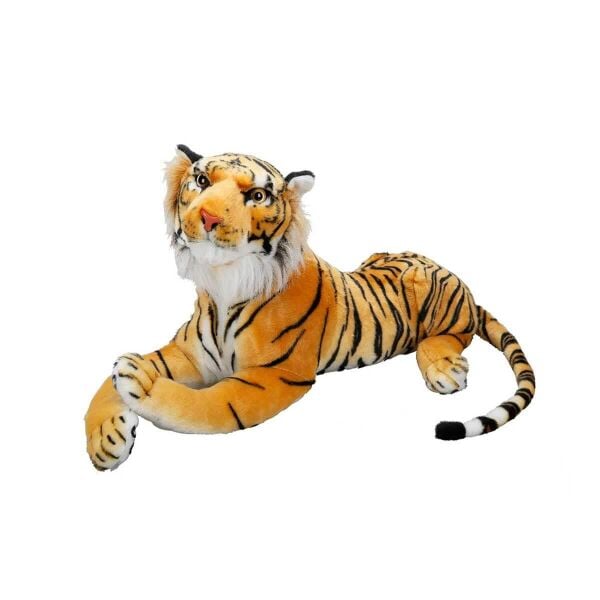 Sunman Peluş Yatan Kaplan 90 Cm Kahverengi S00001397