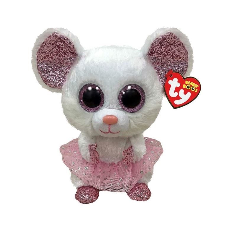 Mega Nina Mouse Ballerina White Med TY36488
