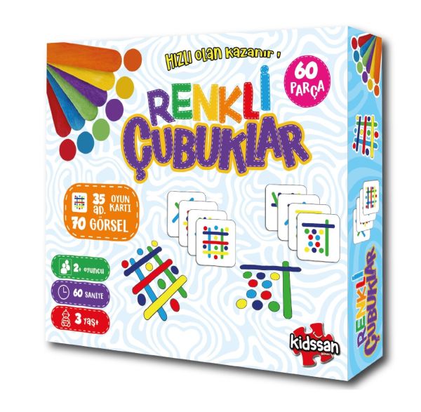 Kidssan Renkli Çubuklar Oyunu 90247