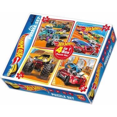 Diy-Toy Hotwheels Puzzle 4 in 1