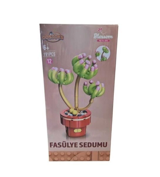 Dostoys Fasulye Sedumu Saksılı Çiçek Lego