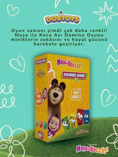 Dostoys Domino Game Maşa İle Koca Ayı