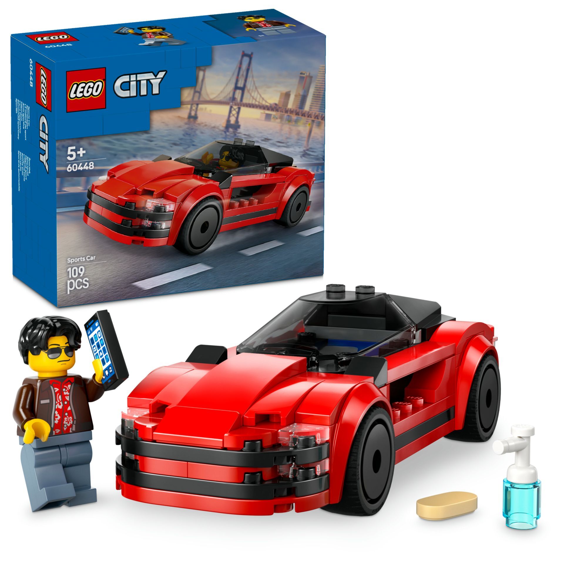 Lego City Kırmızı Spor Araba 60448