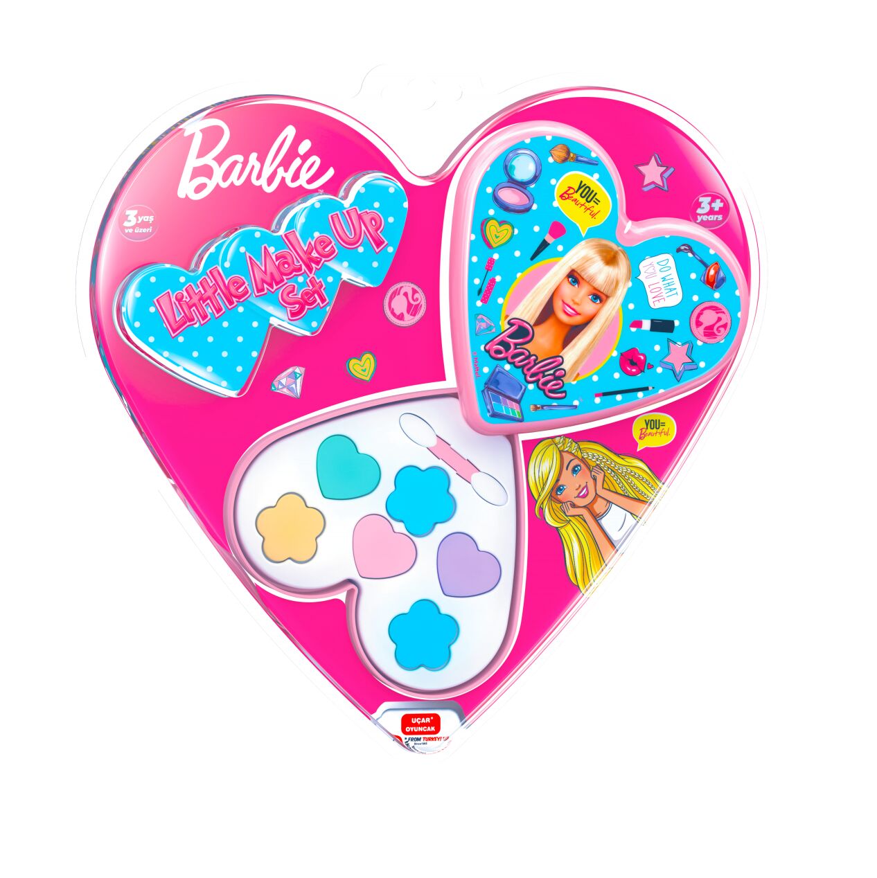 Uçar Barbie Little Make Up Set Kalp Makyaj