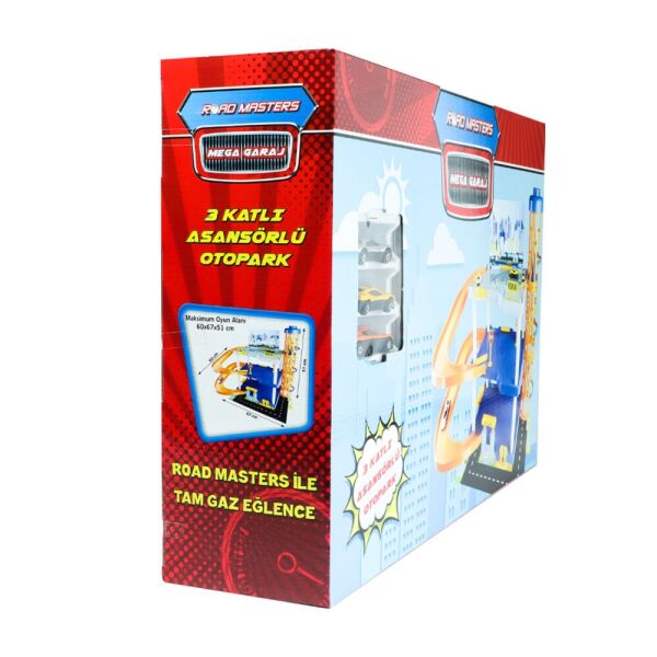 Mega Road Masters Üç Katlı Kule Asansörlü Garaj MGA01667
