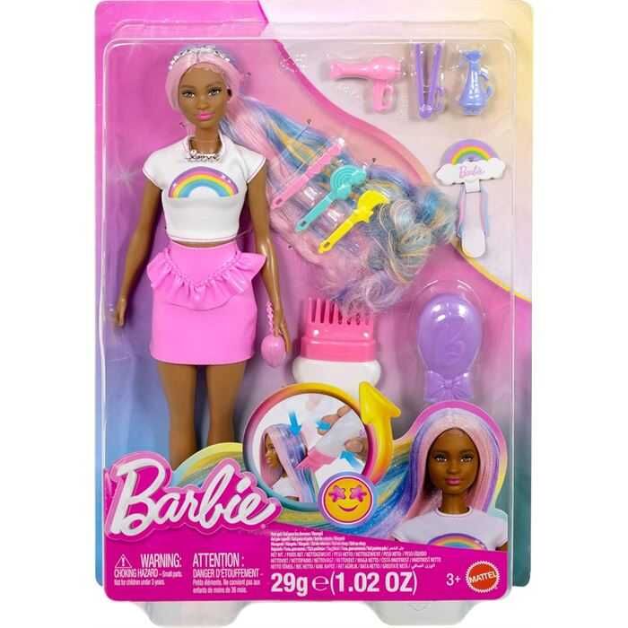 Mattel Barbie Gökkuşağı Kahverengi Saçlı