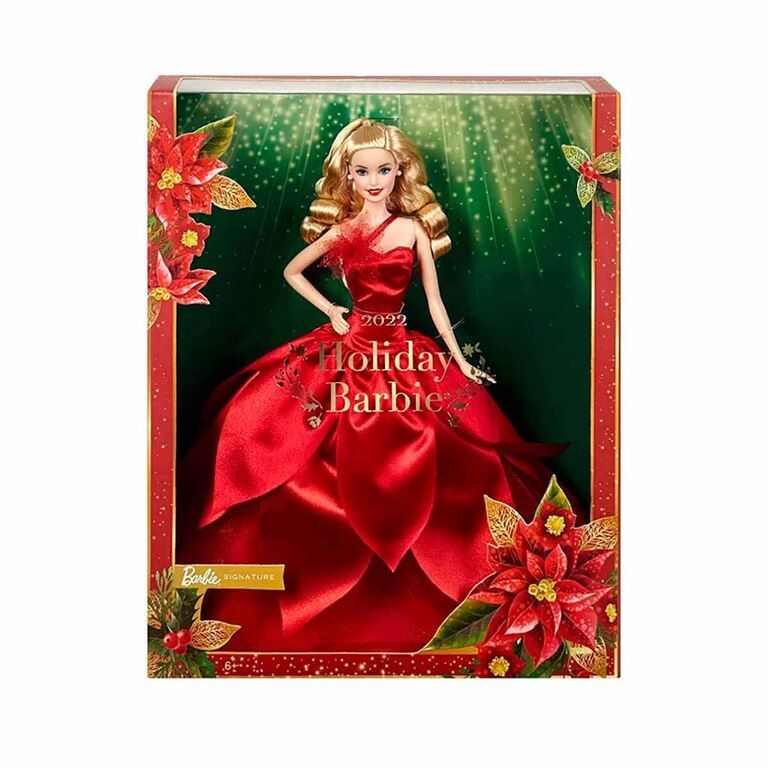 Mattel Barbie 2022 Mutlu Yıllar Bebeği Sarışın HBY03