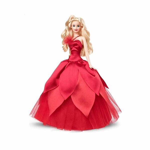 Mattel Barbie 2022 Mutlu Yıllar Bebeği Sarışın HBY03