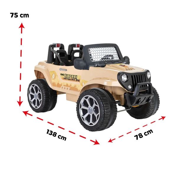 Pilsan Safari 24V Çift Kişilik Aküllü Araba 05303