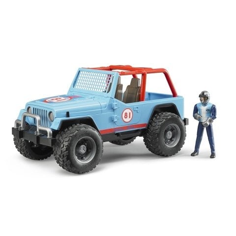 Bruder Jeep Cross Safari Aracı Pilotlu Mavi BR02541
