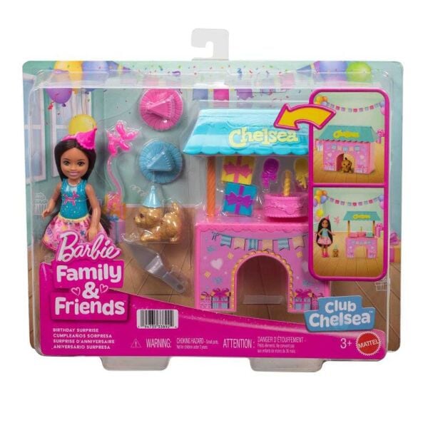 Mattel Barbie Chelsea Sürp. Doğum Günü Partisi Set