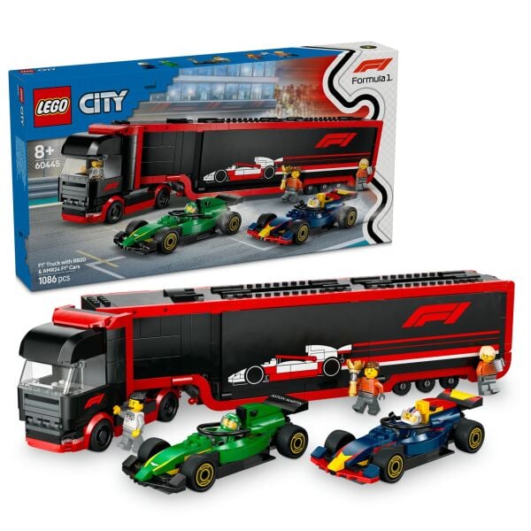 Lego F1 Taşıma Kamyon Rb20 Ve Amr24 60445
