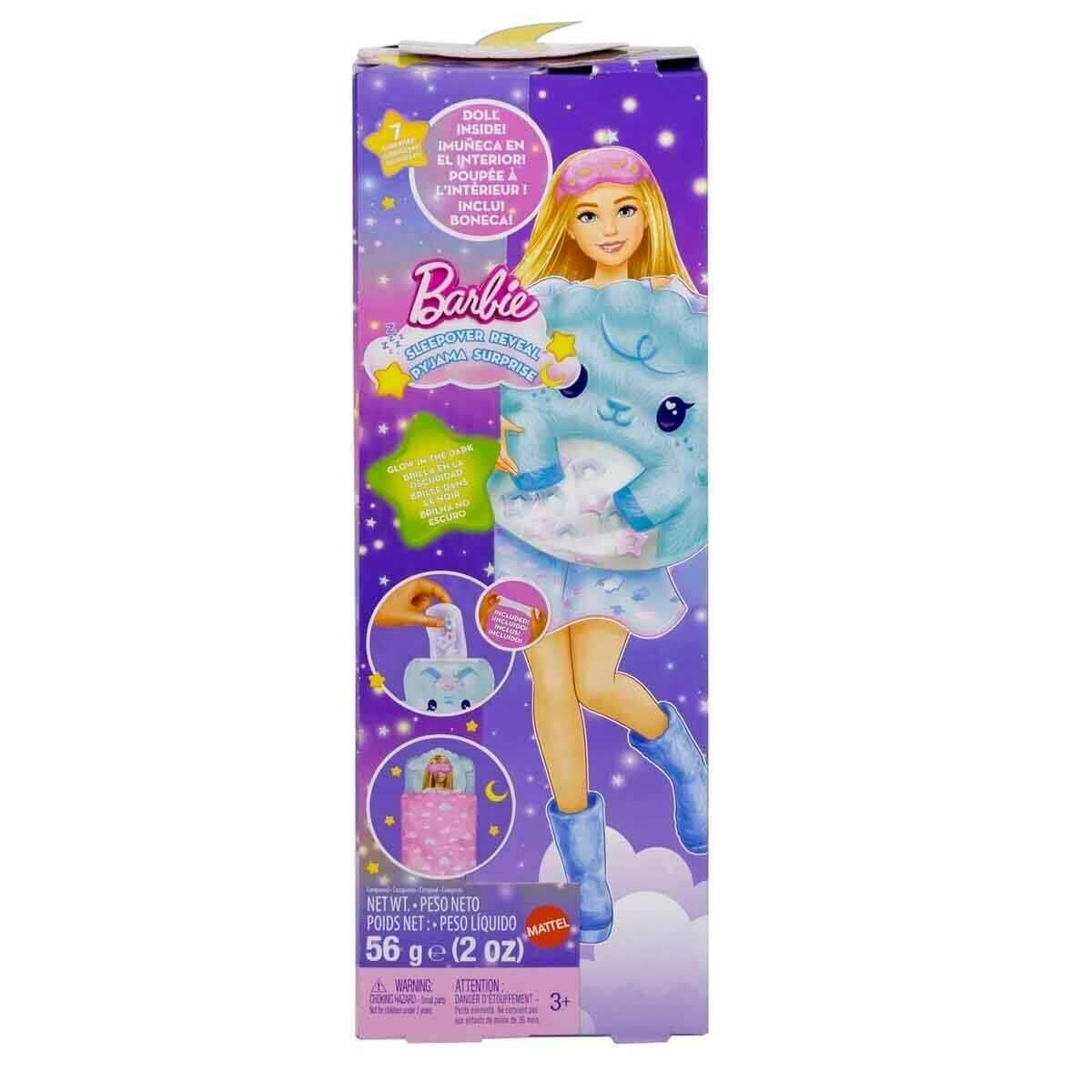 Mattel Barbie Sleepover Reveal Sür. Pijama Partisi