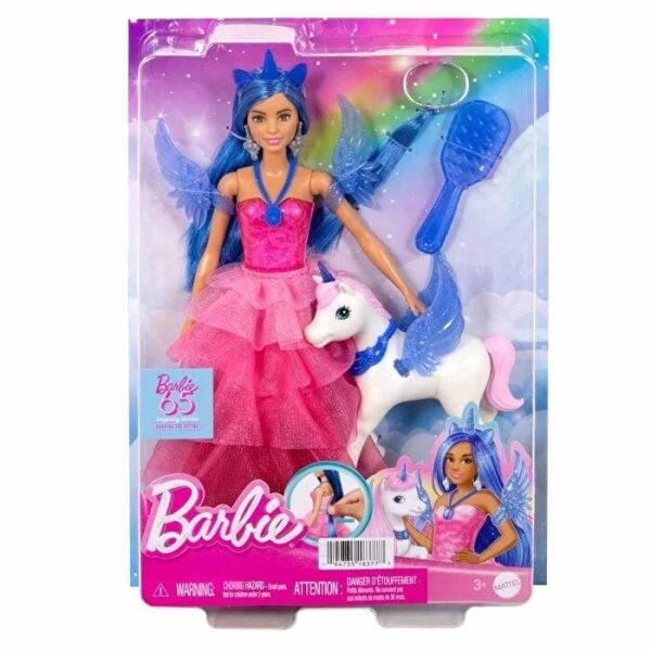 Mattel Barbie Mavi Saçlı Prenses Bebek HRR16