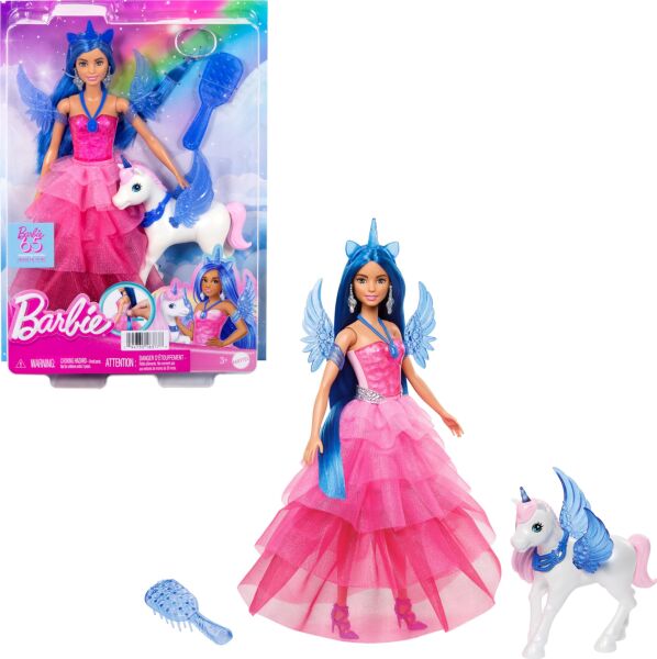 Mattel Barbie Mavi Saçlı Prenses Bebek HRR16