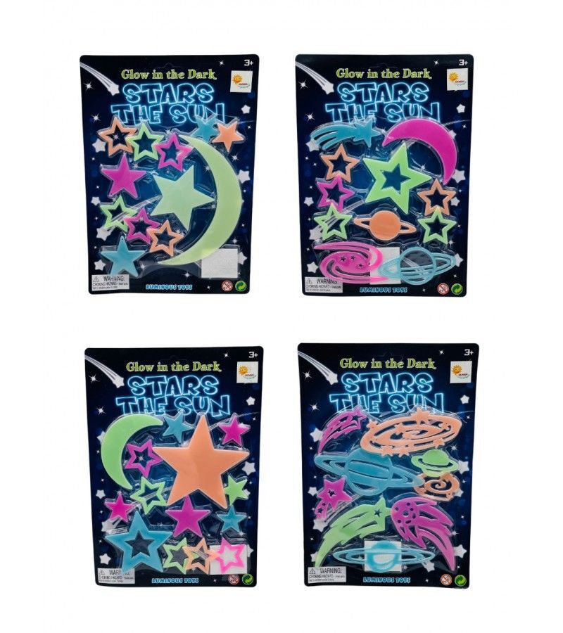 Duman Kartela Fosforlu Duvar Süsleri DMNSG-21008ABCD