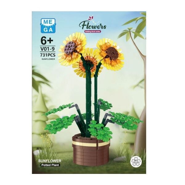 Mega Blok Çiçek 731 Parça Papatya Çiçeği BIG0V019