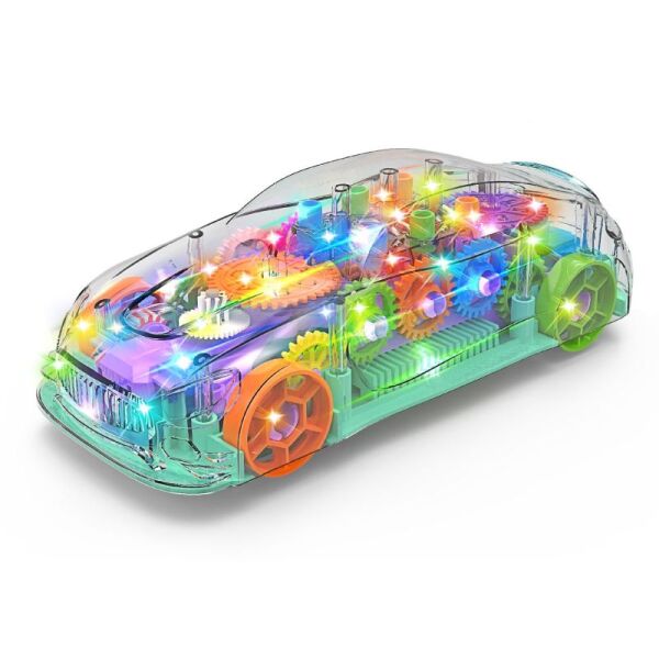 Vardem Müzikli Ve Işıklı Şeffaf Araba LZH-M66107