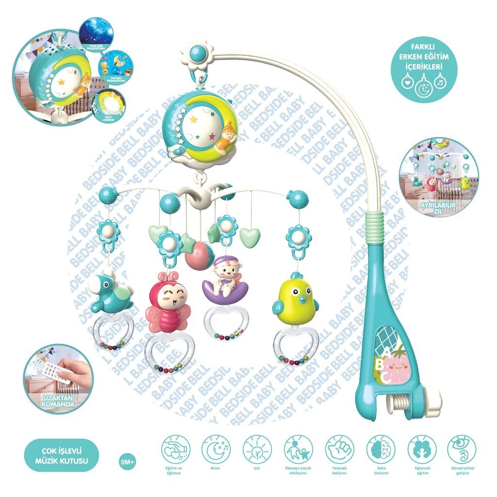 Vardem Isıklı Muzıklı Kumandalı Bebek Donencesı