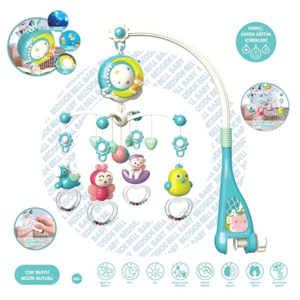 Vardem Isıklı Muzıklı Kumandalı Bebek Donencesı